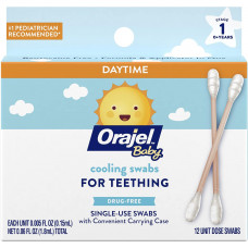Tăm bông làm mát nướu Orajel Baby Daytime Cooling Swabs for Teething